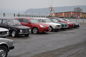 Alfa di ieri e di oggi in riva al lago