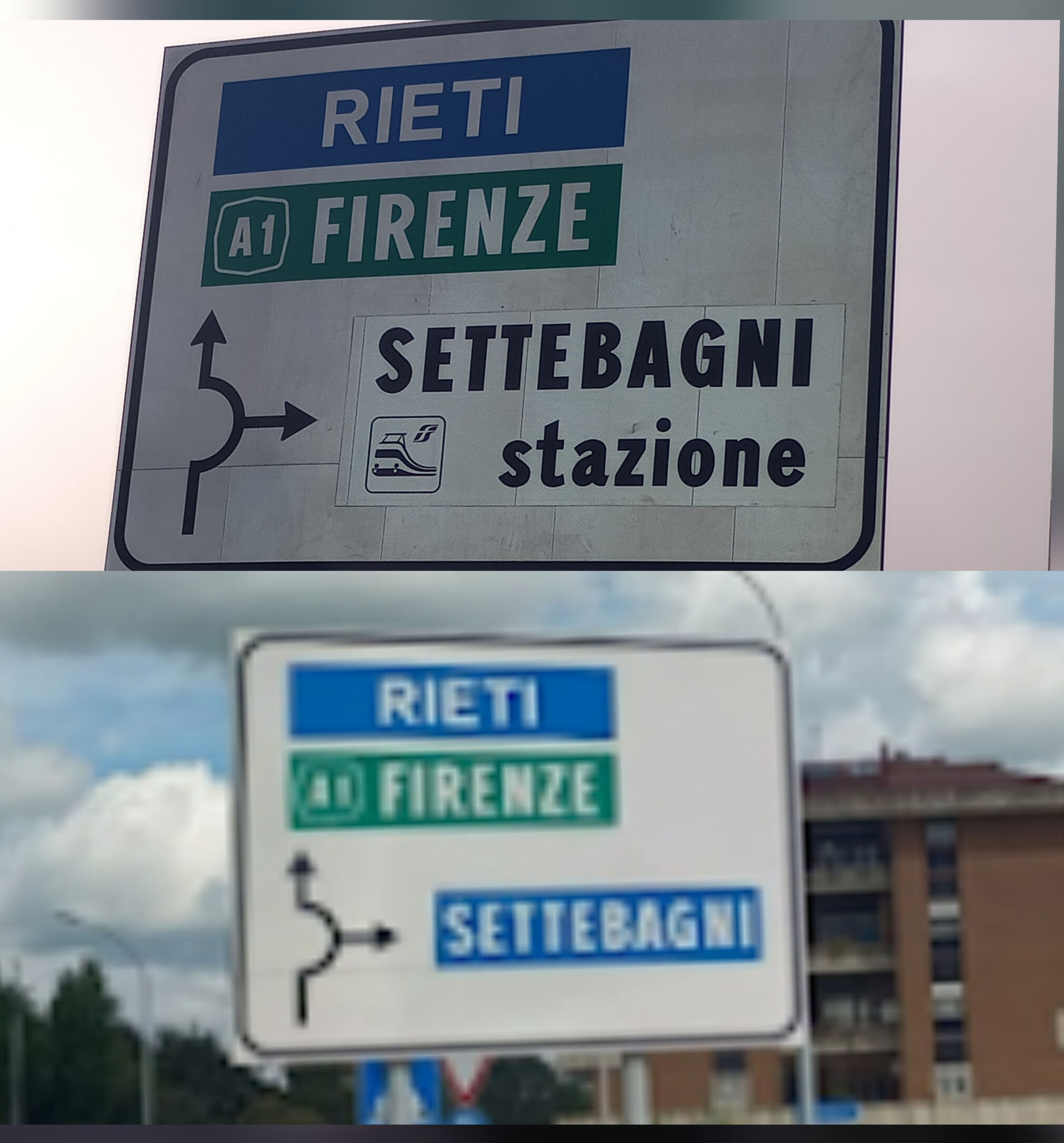 Settebagni: finalmente anche per la segnaletica è un quartiere di Roma |  lucianamiocchi, image size:2021x2171